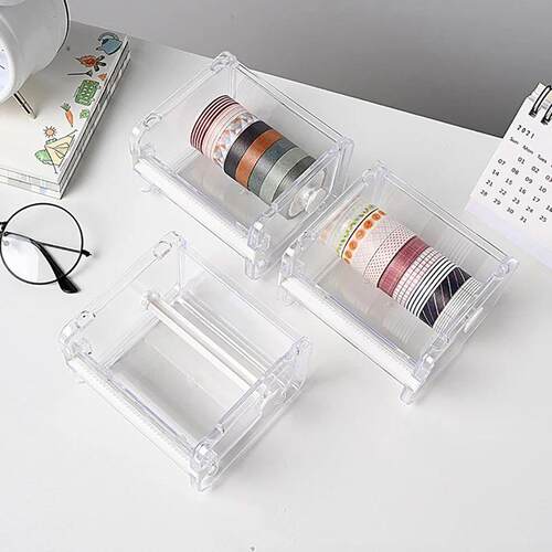 Masking Tape Cutter Washi Tape Storage Organizer Cutter Offi