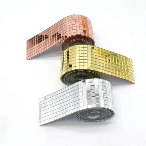 4x100cm Creative DIY Glass Mirror Stickers Mosaic Glass Self