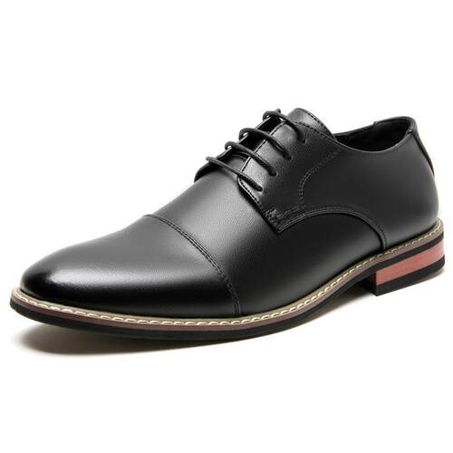 Classic Dress Shoes For Men Black Leather Wedding Parry Shoe