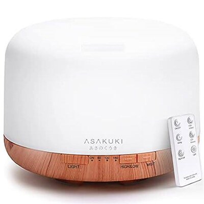 ASAKUKI 500ml Premium, Essential Oil Diffuser with Remote