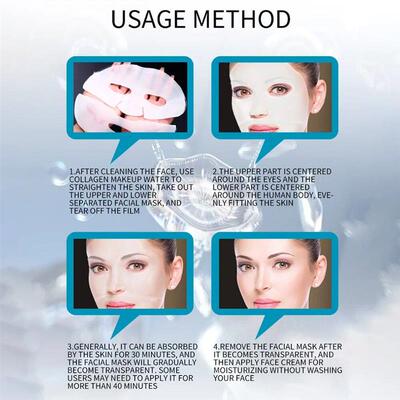5PCS Absorbable Bio-Collagen Face Mask Wrinkle Remover Fade