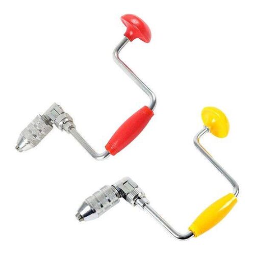 Swing Bit Brace Portable with 2 Jaw Chuck Professional Hand