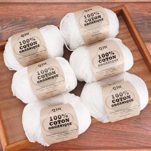 6pcs Cotton Soft Breathable Yarn Thread Set-Perfect for Hand