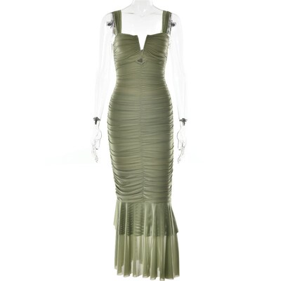 Spliced Strappy Dress Sexy Tight Skirt FD9738 for EuroAmeric