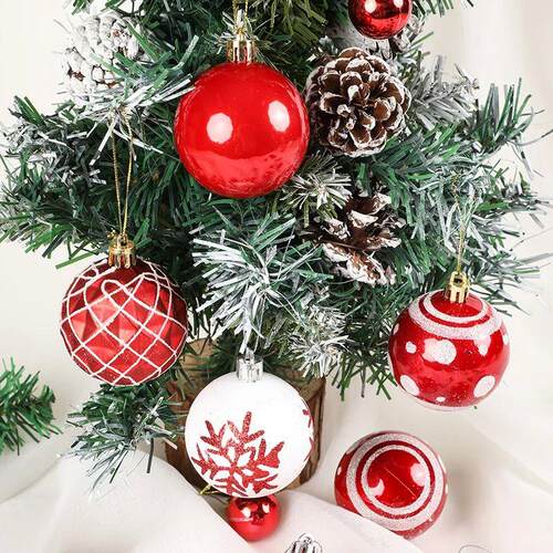 36pcs Christmas Ball Christmas Tree Decoration Ornaments for