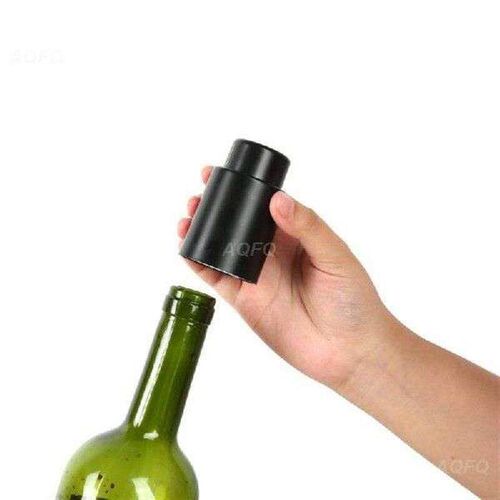 Black ABS Wine Bottle Plug Wine Stopper Time Scale Wine