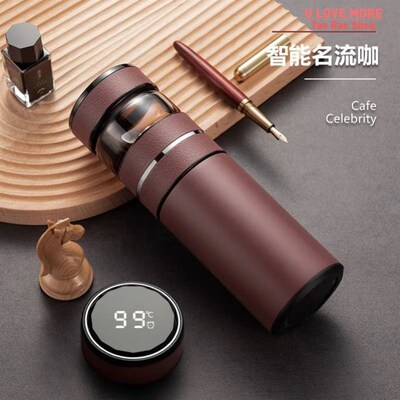 500ML Glass Water Tea Bottle Protector Insulated Brief Leak