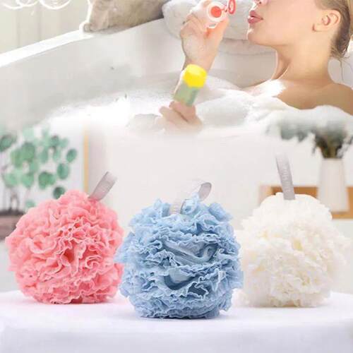 Soft Bath Scrub Bath Ball Body Clean Bath Puff Bathroom Supp