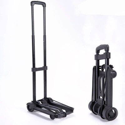 2/4-wheeled small truck with foldable pull rod, portable sho