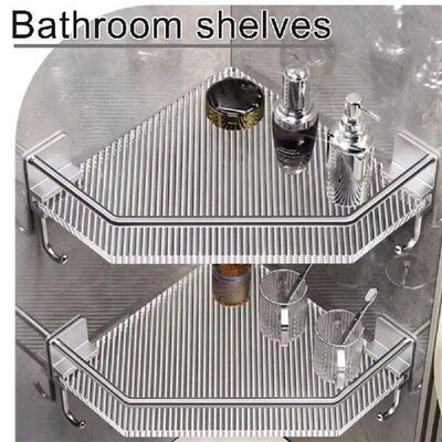 NEW Bathroom Shelf Wall Mounted Corner Storage Shelves