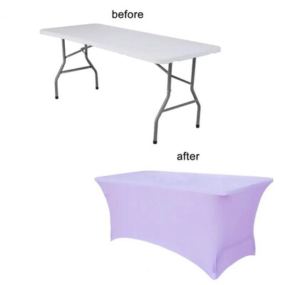 Solid Color Close-fitted Elastic Tablecloth Breathable Thin