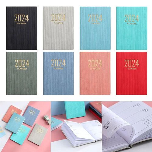 2024 A7 Mini Portable Agenda Book Diary Weekly Planner Noteb