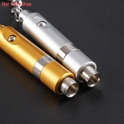 3 Colors Cigar Punch Cigar Cutter Blade Key Ring Chain Draw