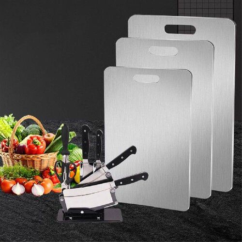 Stainless Steel Cutting Board Double Sided Chopping Board