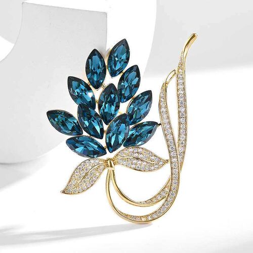 New Austrian crystal brooch micro set zircon corsage high-en