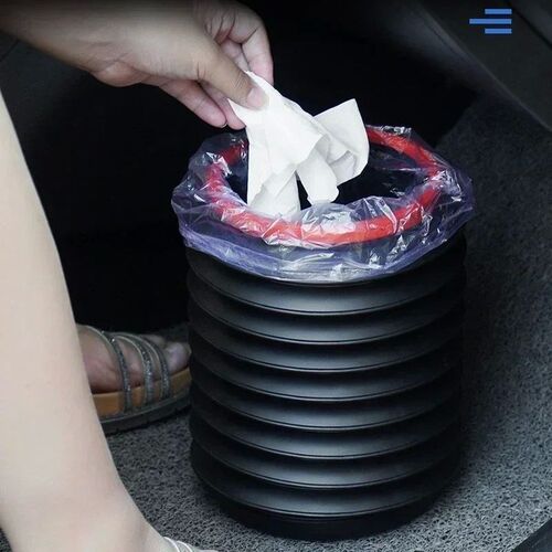 Portable Car Trash Bin Foldable Outdoor Fishing Bucket Trash