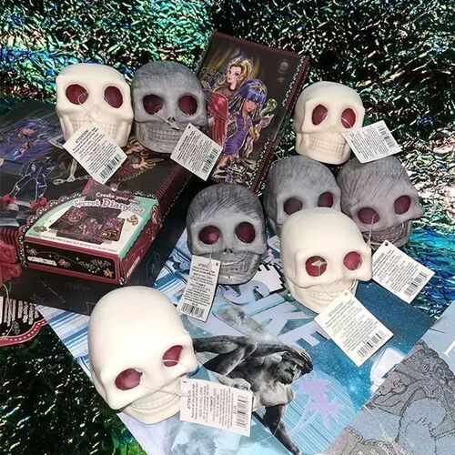 Gothic Pinch Sensory Skull Head Fidget Toys Squeeze Relieve
