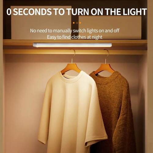 Motion Sensor LED Cabinet Light Rechargeable Induction Night