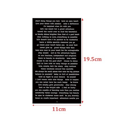 406PCS Vintage Small Talk Text Collection Stickers DIY Diary