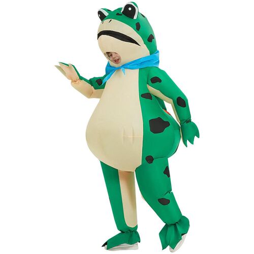 Halloween costume Frog Clown inflatable suit万圣节表演扮演服