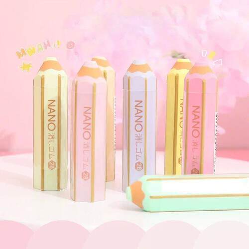 Kawaii Pencil Shape Erasers Cute Rubber Pencil Erasers Korea