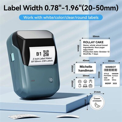 Niimbot B1 Mini Portable Thermal Printer Self-Adhesive er La
