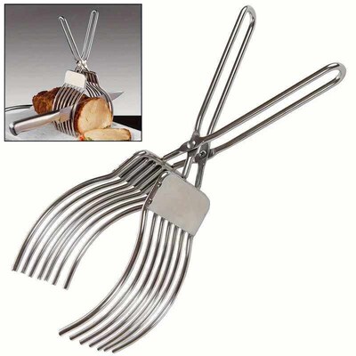 A Stainless Steel Roast Beef Cutting Clip Meat Bread Slicing