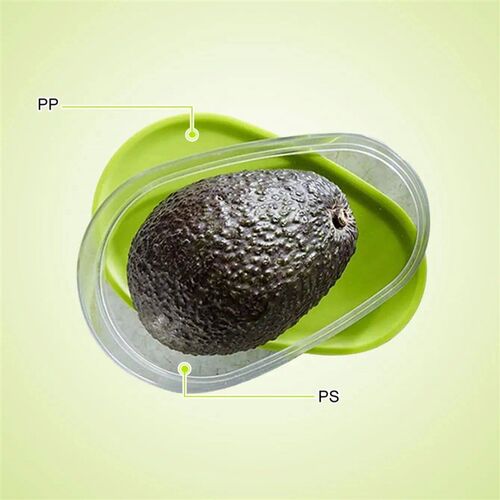 1pc Avocado Food Storage Box Space Saving Avocado Saver Plas