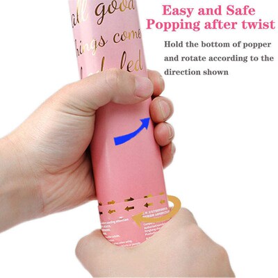 1pcs Confetti Cannon Air Compressed Poppers Wedding Confetti