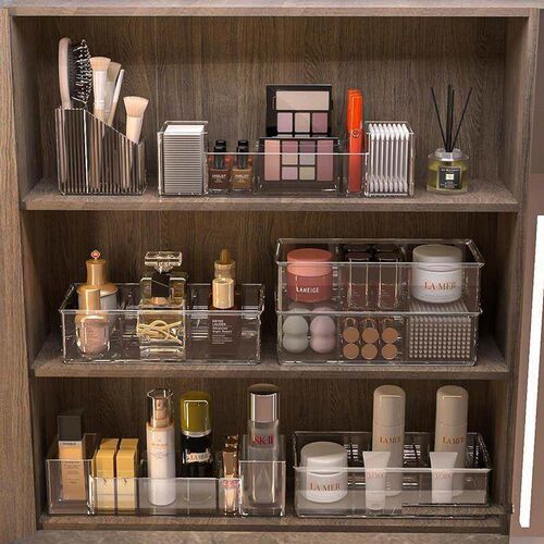 Matte Cosmetic Organizer Bathroom Bedroom Desktop Storage Bo
