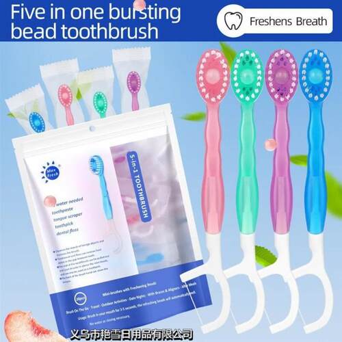 Portable Travel Toothbrush Set Disposable Mini Toothbrushes