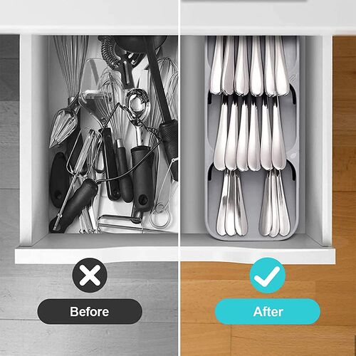 Cutlery Storage Tray Knife Holder Knife And Fork Storage Box