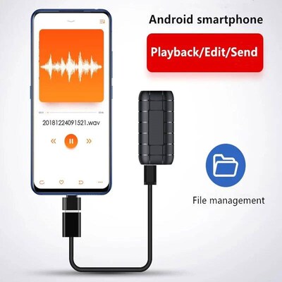 Mini voice activated recorder 500hours digital recording de1