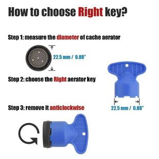 Wrench Faucet Aerator Key Tool M 16.5 18.5 21.5 22.5 24 for