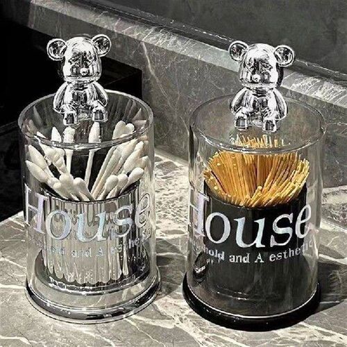 Creative Bear Toothpick Box Cotton Swab Storage Box