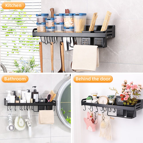 Joybos Multipurpose Kitchen Rack Wall-mounted Aluminum Kiche