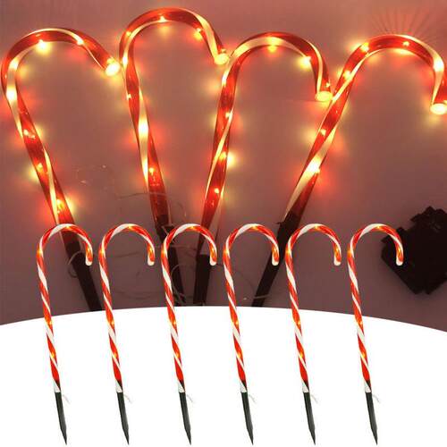 Candy Cane Modeling Inserted Land Lamp One To Five waterproo