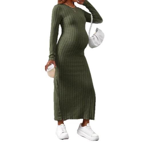 New Pregnant women spring dress long sleeved maternity dress