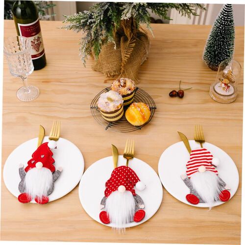Christmas decoration cutlery set cutlery bag cutlery set
