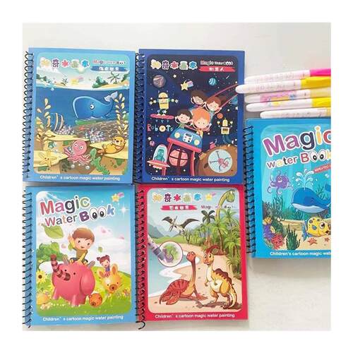 Hot Sale Reusable Magic Water Drawing Coloring Book Kids Sen
