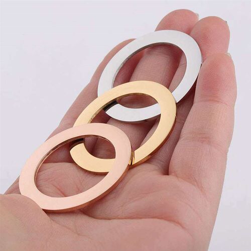 35mm large ring circle pendant tag glossy can be lettered mi