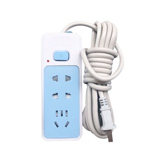Power cord extension socket plug wire board with towing plat