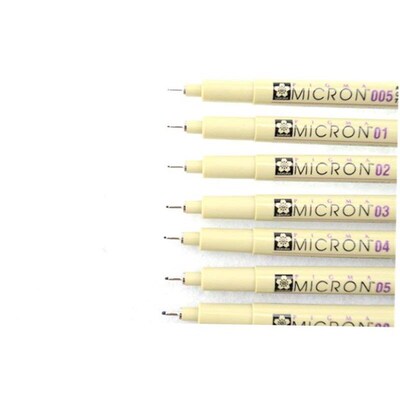 Sakura Pigma Micron Fine Line Pen 005 01 02 03 04 05 0810 BR