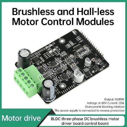 DC 6-80V BLDC Three Phase Brushless Motor Controller PWM