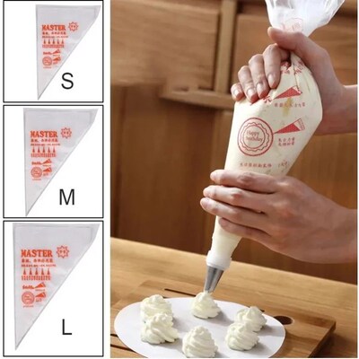 50PCS Disposable Pastry Bags Cake Cream Decoration Kitchen I