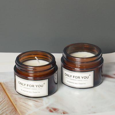 2pcs scented candles craft gift candle wax smokeless 5*5cm