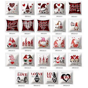 Christmas Valentines Day Pillow SantaClaus Love 45x45 Cushi