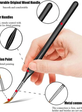 10 Pieces Fine Detail Paint Brush Miniature Painting Brushes