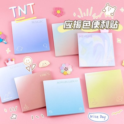 Oil painting sticky notes artistic little fresh note paper N