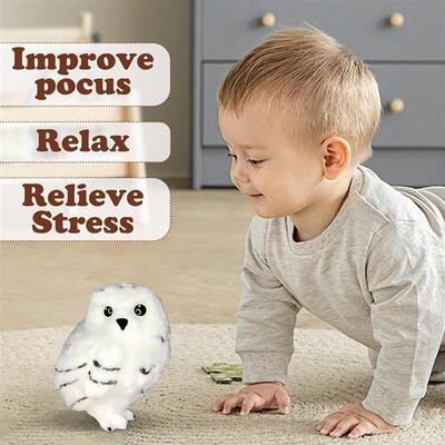 2pcs Big Taba Squishy Owl Stress Relief Toys Relieve Anxiety